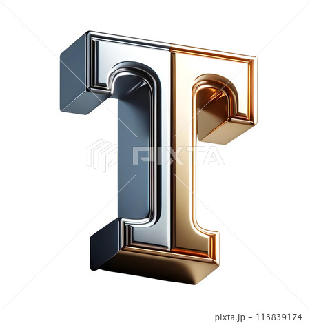 3d letter T 113839174
