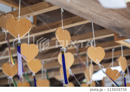 春の神戸　北野天満神社　叶い恋絵馬 113839730