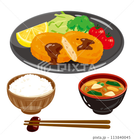 コロッケの定食 113840045