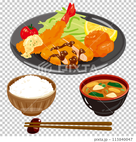 Mixed fried set meal Mixed fried set meal 113840047