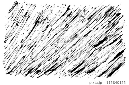 グランジ・線画・躍動感あふれるベクター素材 113840123