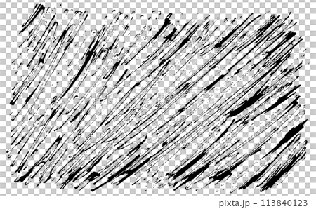 グランジ・線画・躍動感あふれるベクター素材 113840123