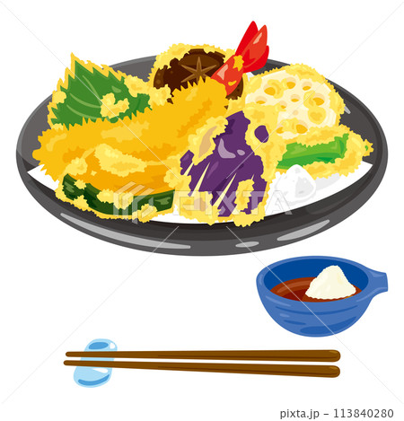 天ぷらの盛り合わせ 天ぷらの盛り合わせ 113840280