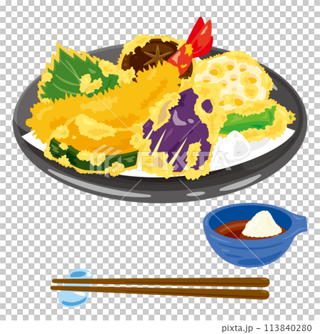 天ぷらの盛り合わせ 天ぷらの盛り合わせ 113840280