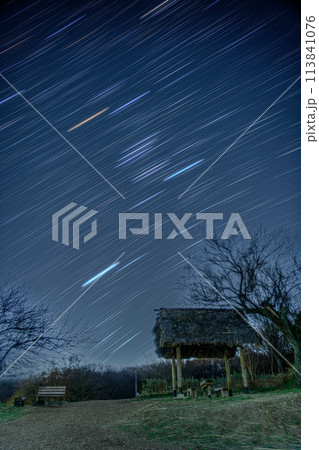 鹿田山フットパスで見た夜空 鹿田山フットパスで見た夜空 113841076