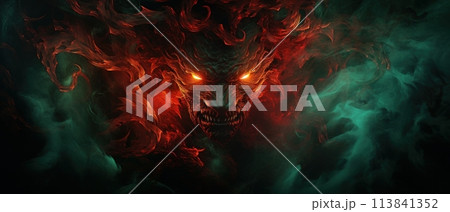 evil demon in hell 113841352