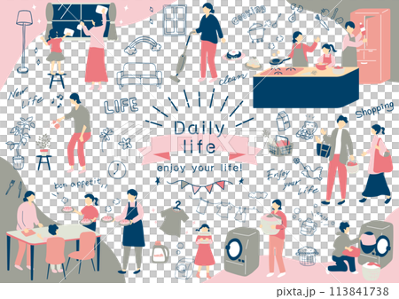日常生活を楽しむ人達 113841738