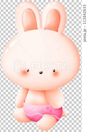 Pink rabbit girl 113842633