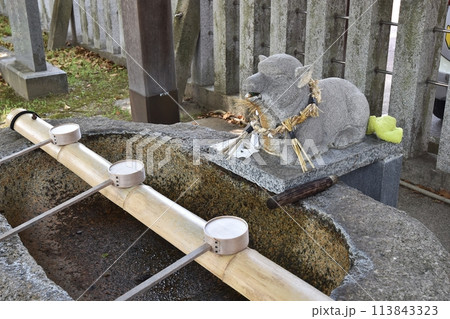 名古屋市北区にある羊神社の手水 113843323