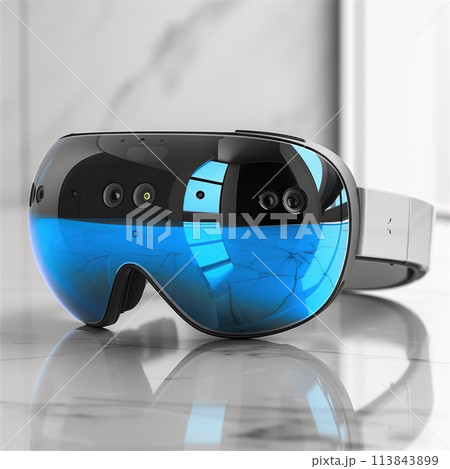 modern virtual reality glasses close up modern virtual reality glasses close up 113843899