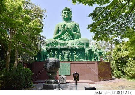 名古屋大仏と言われる桃巌寺の大仏 名古屋大仏と言われる桃巌寺の大仏 113846213