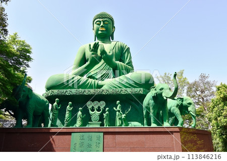 名古屋大仏と言われる桃巌寺の大仏 113846216