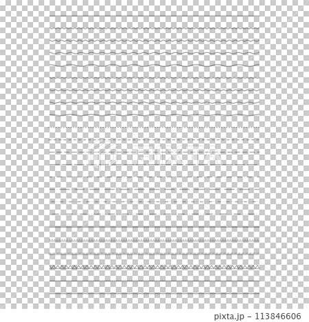 様々な線の素材 113846606