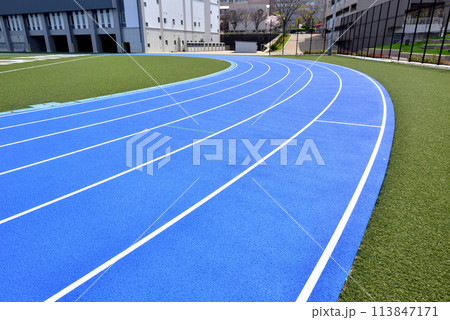 陸上イメージ風景 トラック アスリート スポーツイメージ風景 陸上イメージ風景 トラック アスリート スポーツイメージ風景 113847171