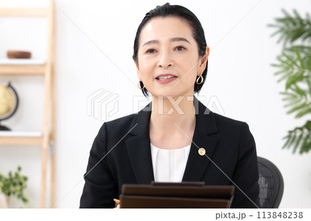 ビジネスウーマン ミドル女性 弁護士 ビジネスウーマン ミドル女性 弁護士 113848238