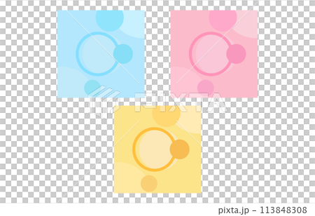 Square Round Vector Round square vector background illustration set... - Stock Illustration ...