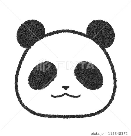 パンダの顔のイラスト素材 [113848572] - PIXTA