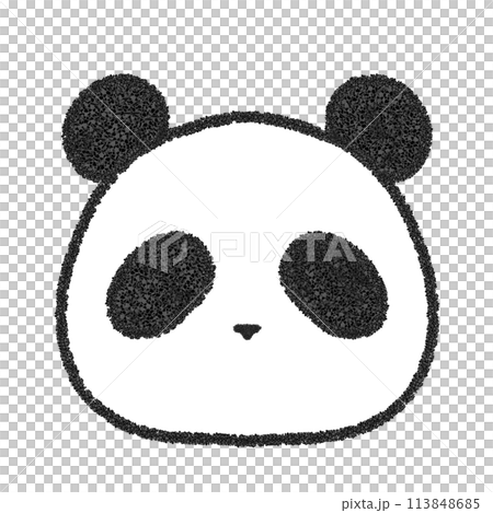 パンダの顔のイラスト素材 [113848685] - PIXTA