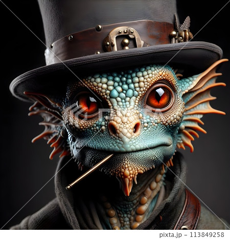 Highly detailed Gothic alien imagery. 113849258