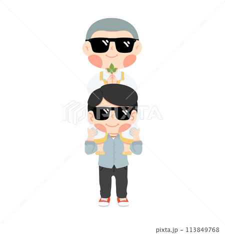 man ride the neck for Buddhist Ordination man ride the neck for Buddhist Ordination 113849768