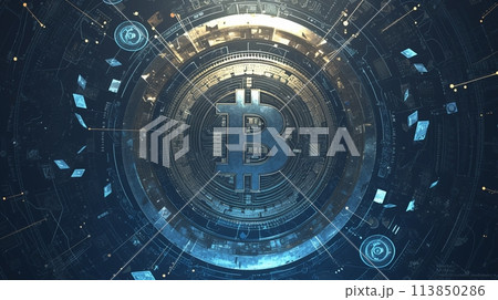 サイバー空間テクスチャー、ビットコイン2 113850286