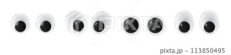 toy eyes cartoon safety wobbly flat style design vector toy eyes cartoon safety wobbly flat style design vector 113850495