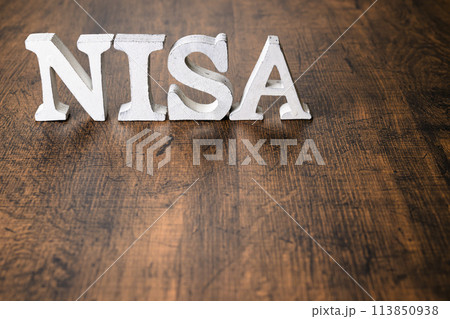 NISAの文字 NISAの文字 113850938