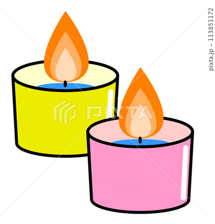 カラフルでアロマのキャンドル カラフルでアロマのキャンドル 113851172
