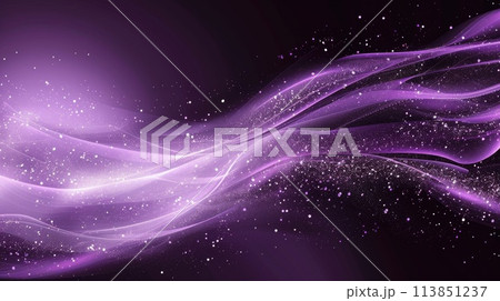 Abstract Purple Wave on Dark Background. AI generative Abstract Purple Wave on Dark Background. AI generative 113851237