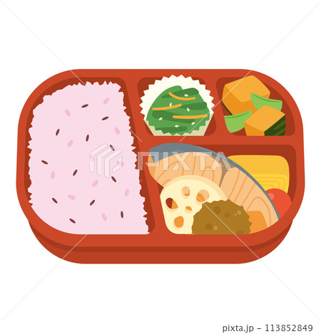 栄養バランスのいいお弁当 栄養バランスのいいお弁当 113852849