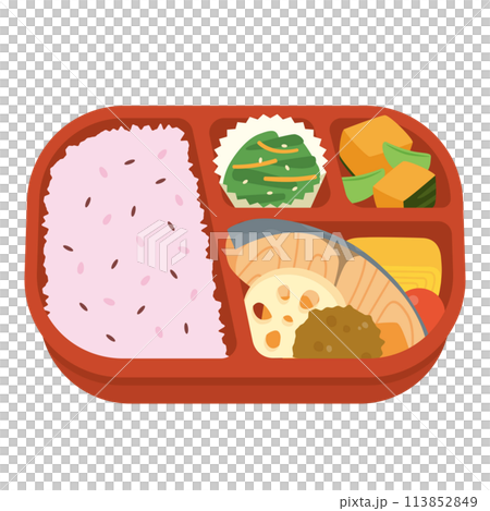 栄養バランスのいいお弁当 栄養バランスのいいお弁当 113852849