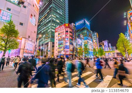 日本の東京都市景観 外国人観光客らで賑わう秋葉原などを望む。コロナ禍前と変らない光景…=19日 日本の東京都市景観 外国人観光客らで賑わう秋葉原などを望む。コロナ禍前と変らない光景…=19日 113854670