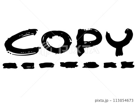 手書き文字素材。Copy。 113854673
