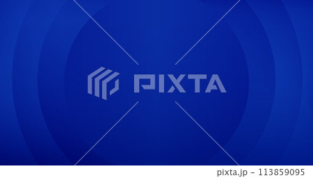 美しい青色の円形の背景、グラデーション、ベクター	 113859095