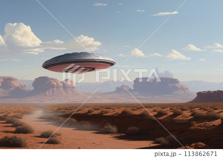 Realistic UFO, Unidentified flying object. 113862671