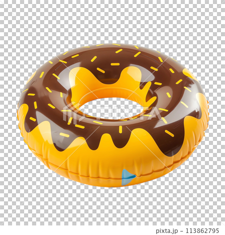 Swim colorful donut inflatable ring 113862795