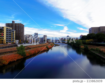 熊本県熊本市の街並み 熊本県熊本市の街並み 113862839