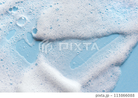 Face cleansing mousse of shampoo foam texture 113866088