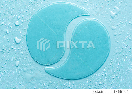 Hydrogel blue eye patches 113866194