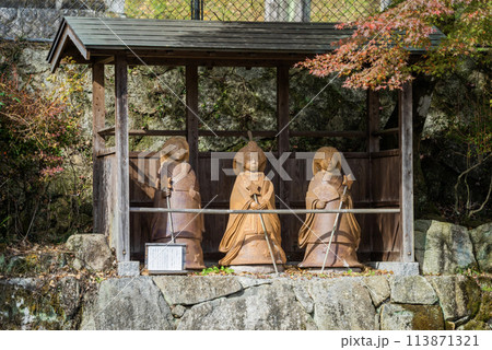 旧中山道大湫宿秋の景色 旧中山道大湫宿秋の景色 113871321