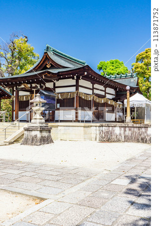 京都市北区のわら天神宮（敷地神社）安産祈願　拝殿 113871752