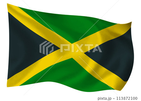 ジャマイカ　国　旗　世界　アイコン 113872100