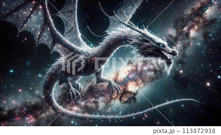 星々を纏う宇宙の龍 113872938