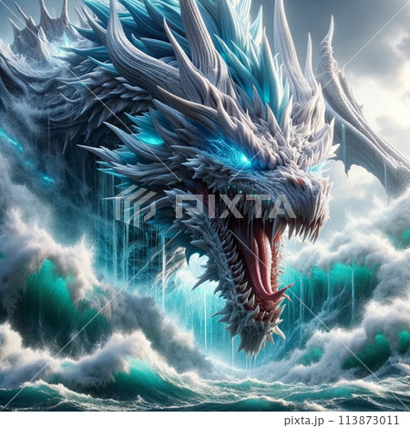 氷雪を呑み込む嵐の龍 113873011