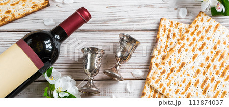Celebrating Jewish religious holiday of Passover. Celebrating Jewish religious holiday of Passover. 113874037