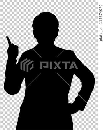 男性のシルエット ポイント 男性のシルエット ポイント 113874070