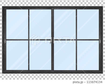 木質黑色窗框B帶玻璃 木質黑色窗框B帶玻璃 113874134