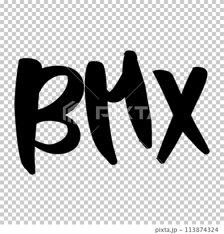 Brush writing BMX 113874324