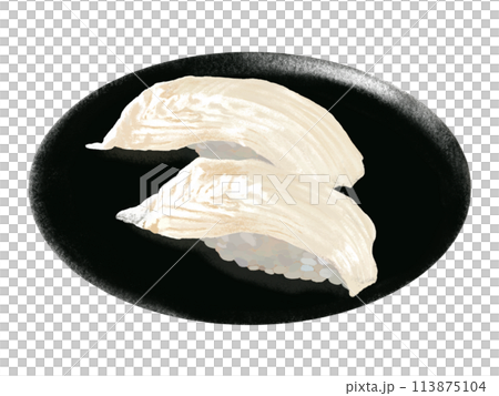 黑盤握壽司（比目魚） 113875104