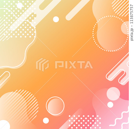 背景素材_メンフィス柄 113875757